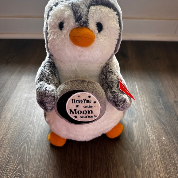 Aurora “I Love You to the Moon and Back” Penguin Plush Toy Doll new - Picture 1 of 6